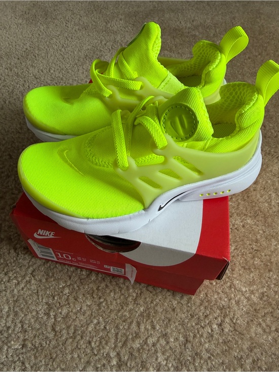 Nike Other - Nike PRESTO Kids Neon Yellow Slip-On Athletic Sneakers